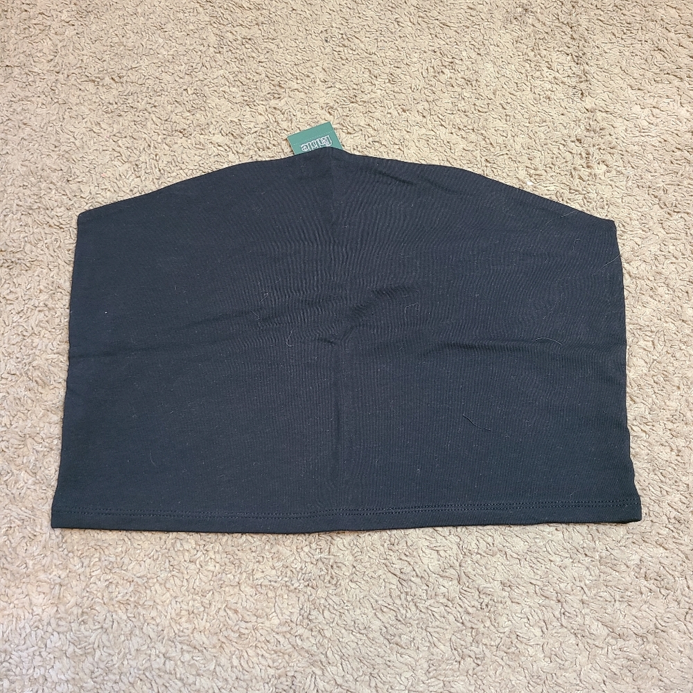 XL Black Tube Crop Top, Wild Fable